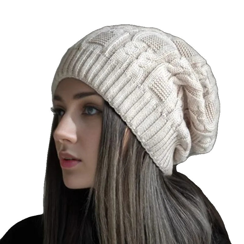 Casual winter beanie gemaakt van warm polyester material