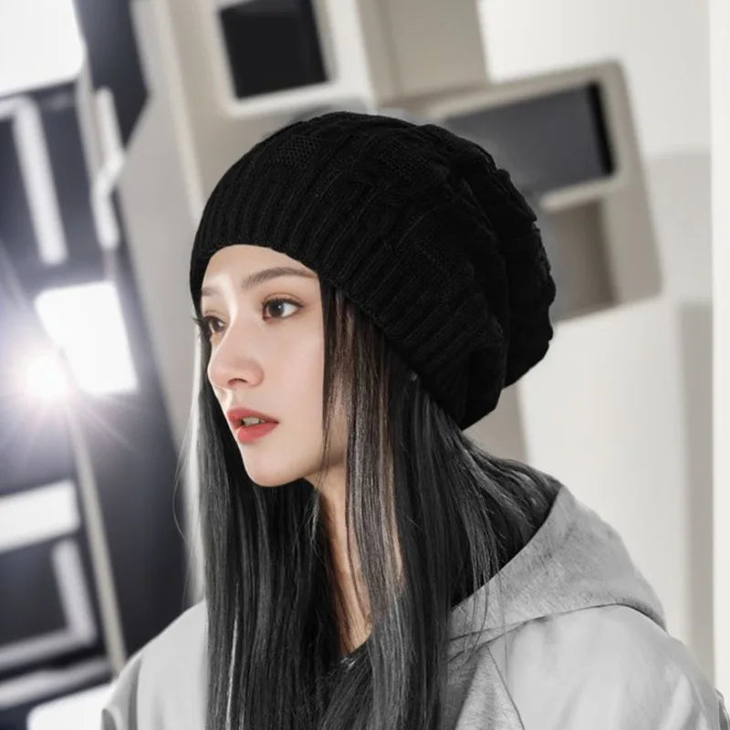 Casual winter beanie gemaakt van warm polyester material